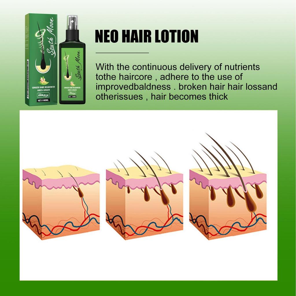 Ginger Hair Spray Promote Growth Anti Loss Improve Thin Dry Breakage Hair Nourish Root Scalp Damaged Treatment Hair Grow Spray