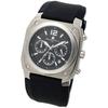 Salvatore Marra Men's Chronograph Business Analog Quartz Watch, Black with Cross, SSBK