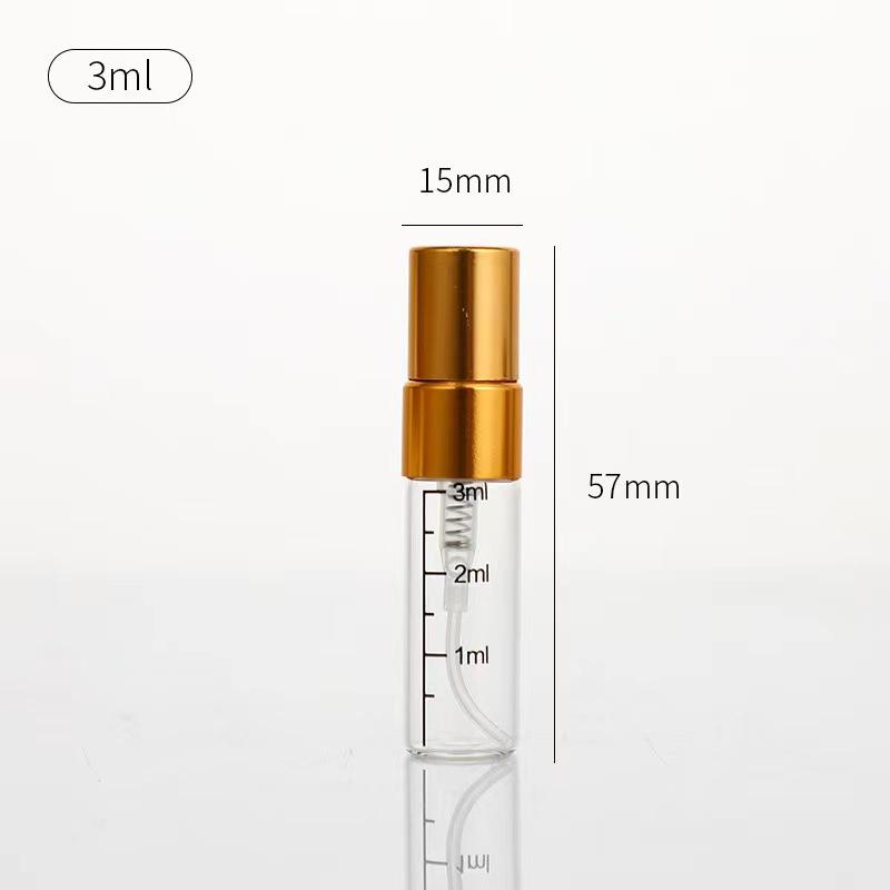 1 Stück nachfüllbare Parfümflasche mit Skala leere Sprühflasche Glasparfümflaschen Zerstäuber Kosmetik Reisebehälter Parfüms