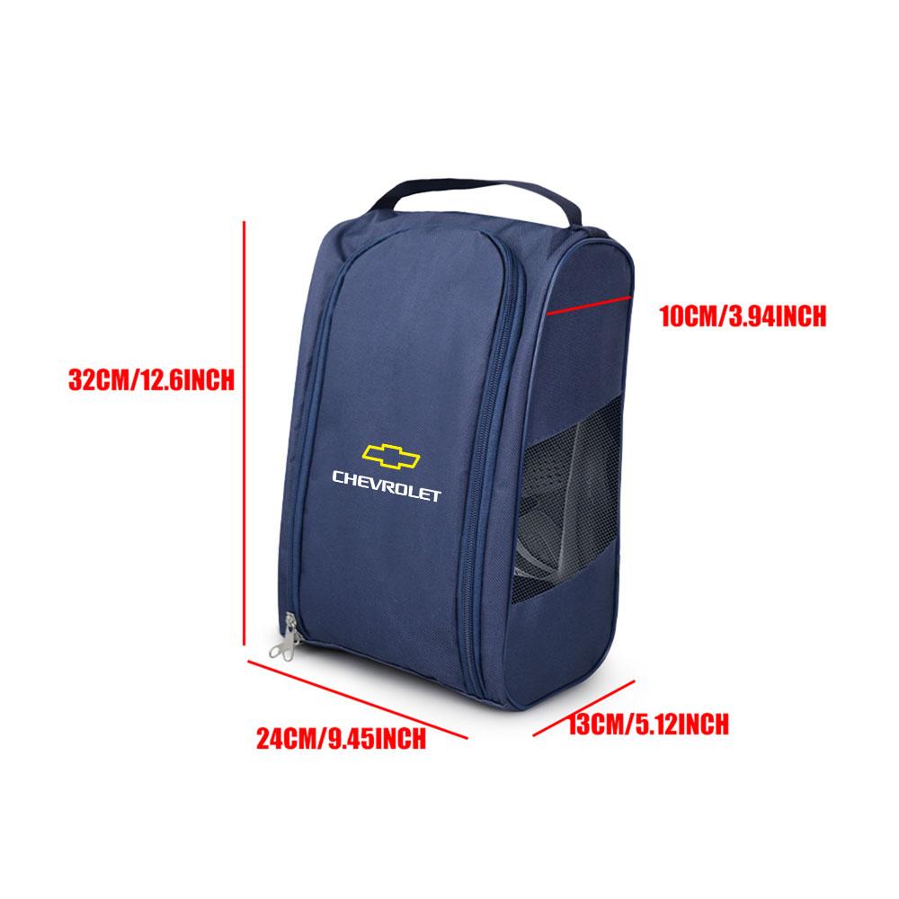 CTJ3 Car Emblem Sneaker Storage Bag Travel Outing Shoe Storage Tool Shoe Bag For Chevrolet Camaro Colorado Trax Silverado Corsa Volt