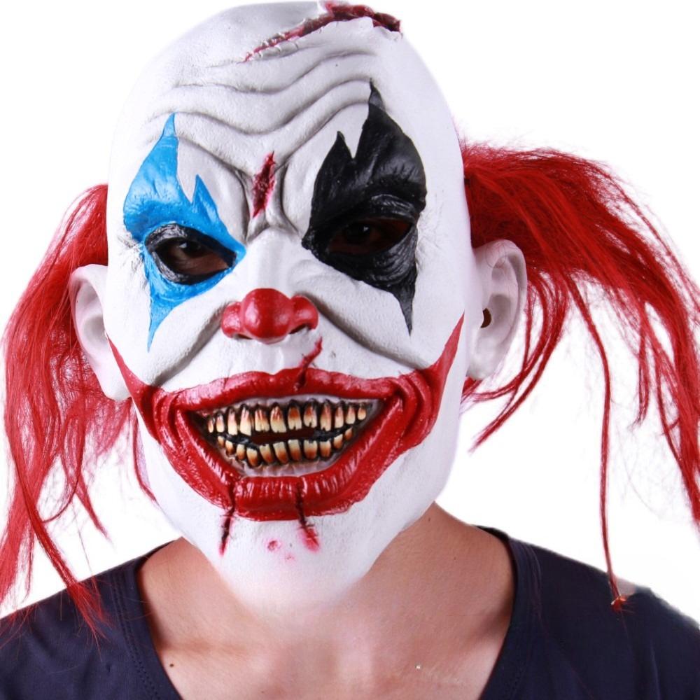 Joker Mask Red Wig Latex Halloween Bird Head Frankenstein Horror Mask