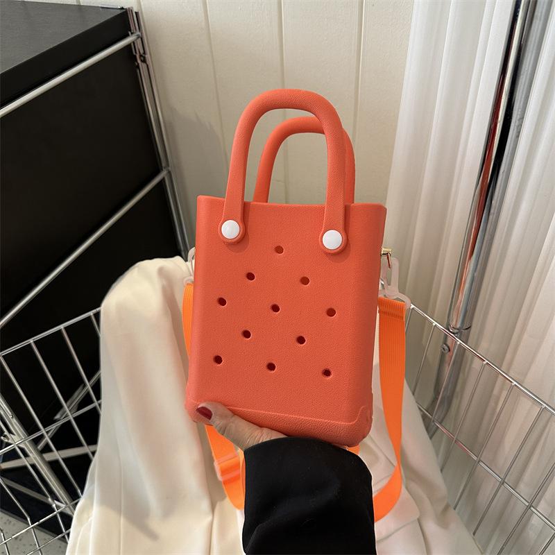 New Cartoon Versatile Accessories Bag Beach Bag New Fashion Niche One Shoulder Crossbody Hand Carry Hole Bag