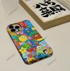 Hot-selling Fun Cartoon Graffiti Illustration for Apple 16 Glossy Film iPhone17 Large Hole Mobile Phone Case