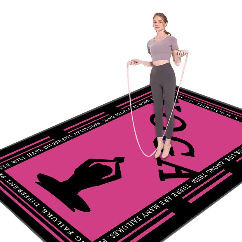 Non-Slip Yoga, Dance, and Fitness Mat with Shock Absorption for Meditation and Silent Exercise