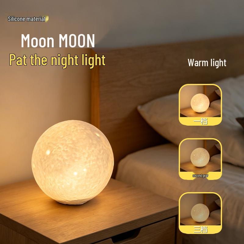 Creative Toast Bedside Lamp: Dimmable Night Light & Sleep Companion