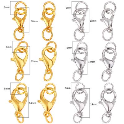 Manual Accessories Supplies Chains Necklace 10Pcs/Lot Silver High Quality For Bracelet Metal DIY Lobster Clasp Golden Jewelry Findings Jewelry Making