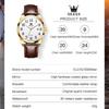 OLEVS 5566 With Gift Box Waterproof Quartz Watch Digital Scale Simple Single Calendar Men'S And Women'S Couple Watches