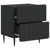 Nightstand Black 43 x 34.5 x 49.5 cm Engineered Wood
