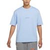 Jordan T Shirts Men's Blue Crew Neck Moderate Straight Fit DR9621-468