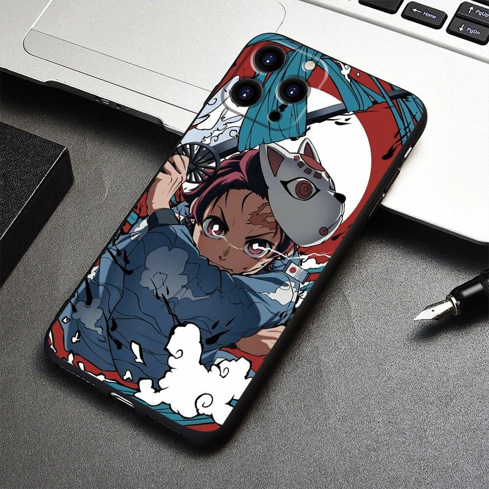 Offizieller Fall für iPhone 14 X 12 7 XS 13 Pro Max 8 Plus XR 11 5 6S SE2022 SE2 6 Mini SE Dämon Slayer Kimetsu No Yaiba