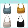 Minimalist Canvas Tote Bag With Zipper For Casual Daily Use