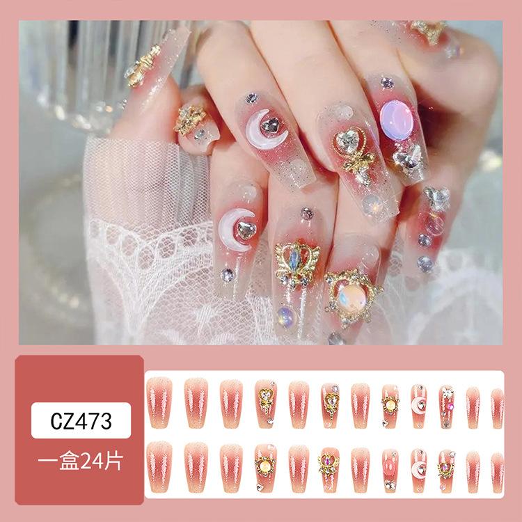 1 Pc Silver Glitter Butterfly Wearable Nail Sticker, Handmade Wearable Nail Art