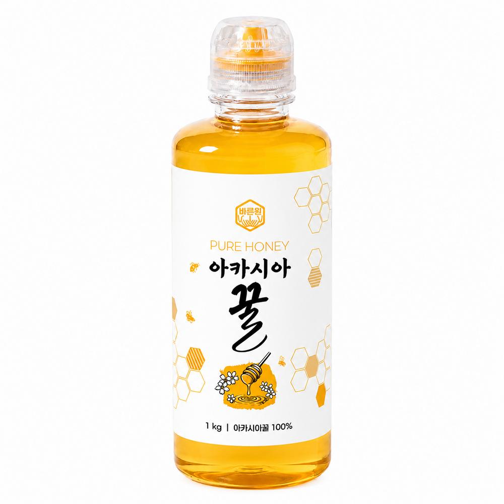 Bareunwon Pure Acacia Honey 1kg 1 Pcs