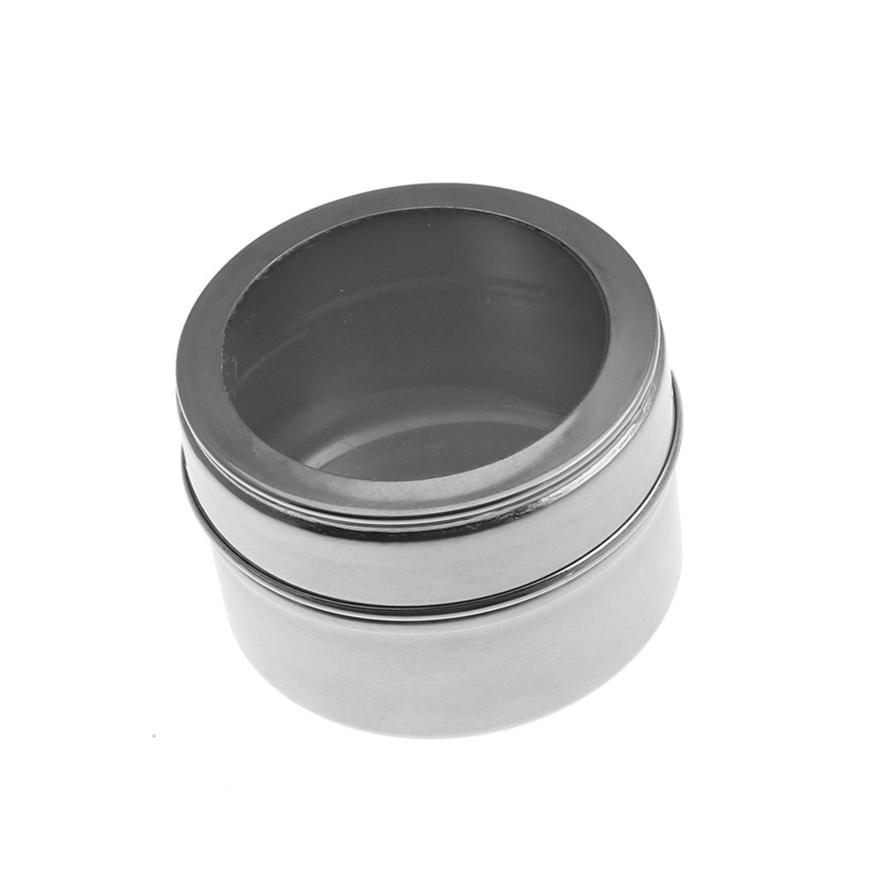 Stainless Steel Spice Jars with Sealed Lids Kitchen Countertop Storage Containers for Salt Pepper Seasonings Organization