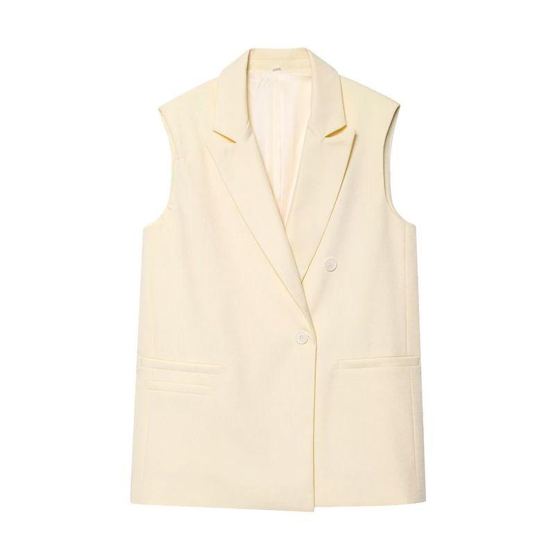 Kaslead New Women clothes Western Style Double Placket Loose Vest Casual Trousers 8067751 8108751