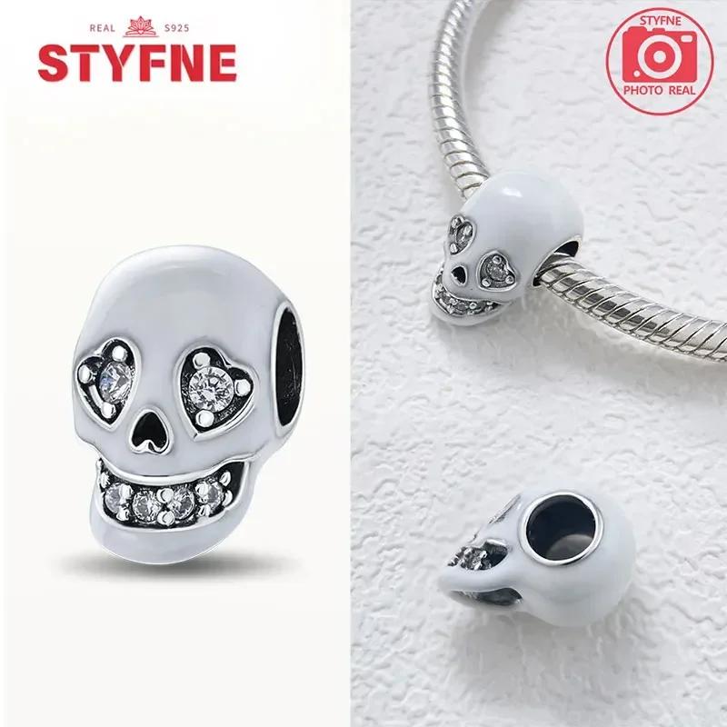 Copperdevil Skull Beads Bat Halloweencopper Charms For Original Bracelet Diy Charming Fine Jewelry Gift For Women