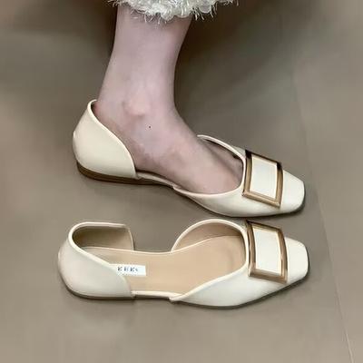 Women Loafers Shoes Shallow Cozy Shoes Square Toe Designer Sandals Summer Woman 2025 New Casual Dress Femme Zapatillas
