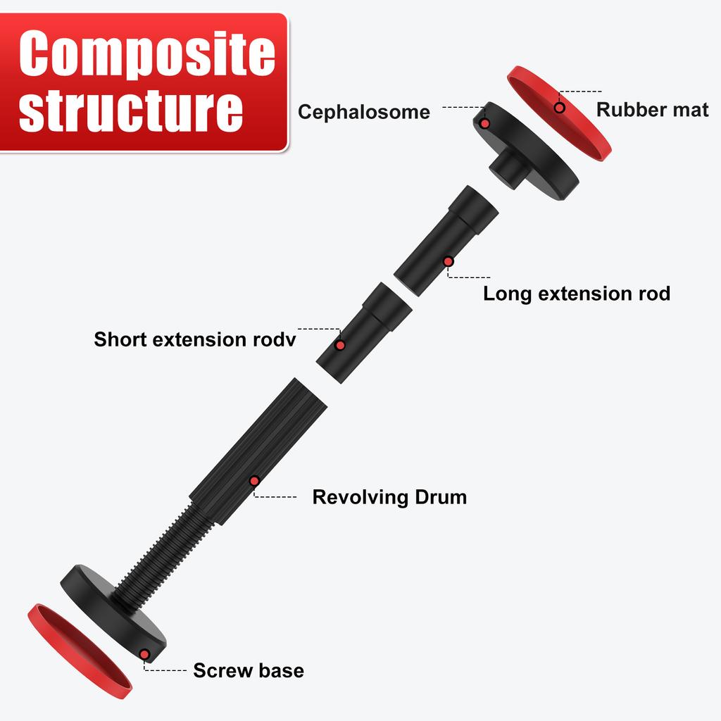 2/4/6Pcs Telescopic Support Rod Nylon Cabinet Adjustable Support Pole 200kg Weight Capacity High Hardness Sink Support Bracket
