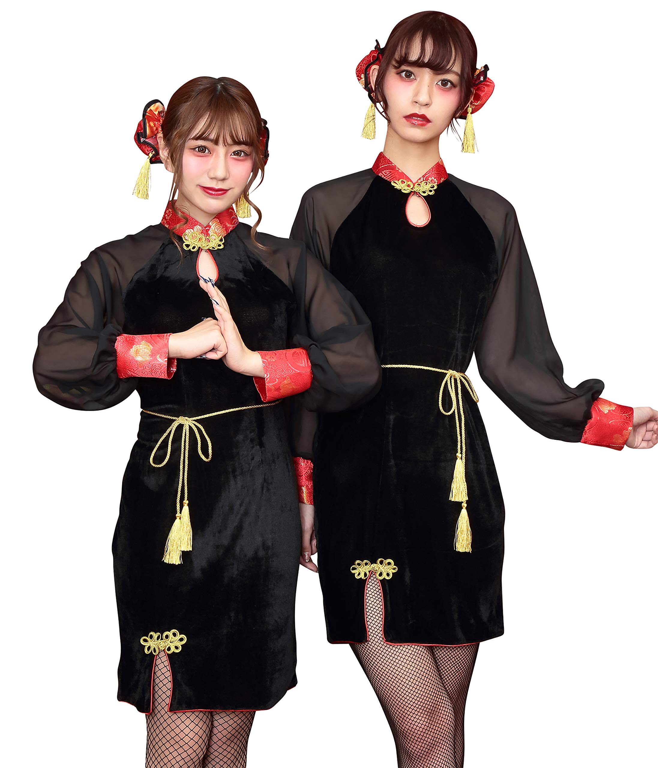 

Clearstone Cosplay Halloween Velor China Girl Black Women s