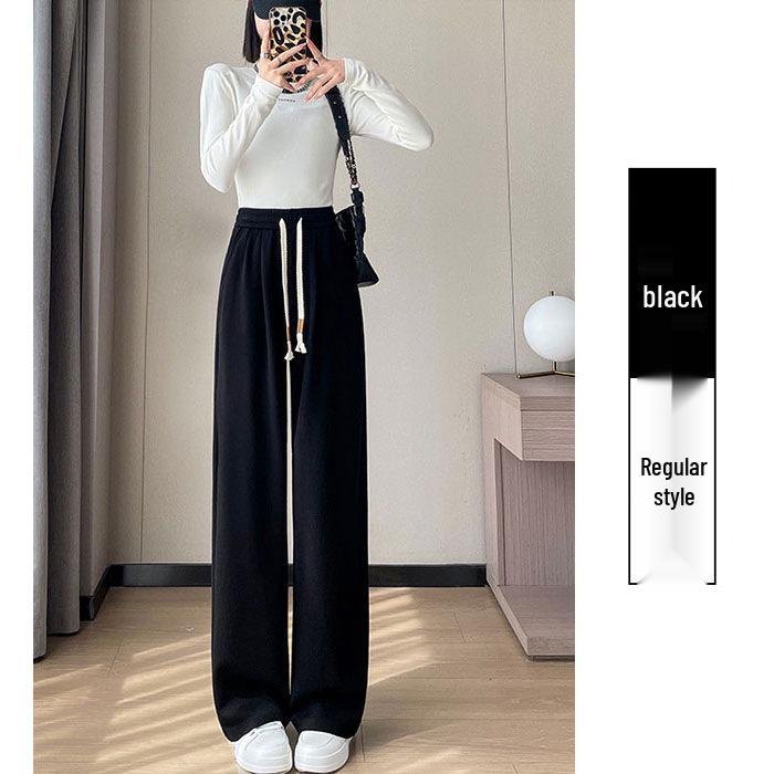 

Women s 2025 Casual Velvet Drape Knitted Pants - Narrow or Wide Leg Options 2XL