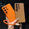 Strap Dot Phone Case for Samsung Galaxy S26 S23 S24 S25 FE Ultra Plus A57 A17 A16 A56 A36 A55 A53 Shockproof Protector Cover