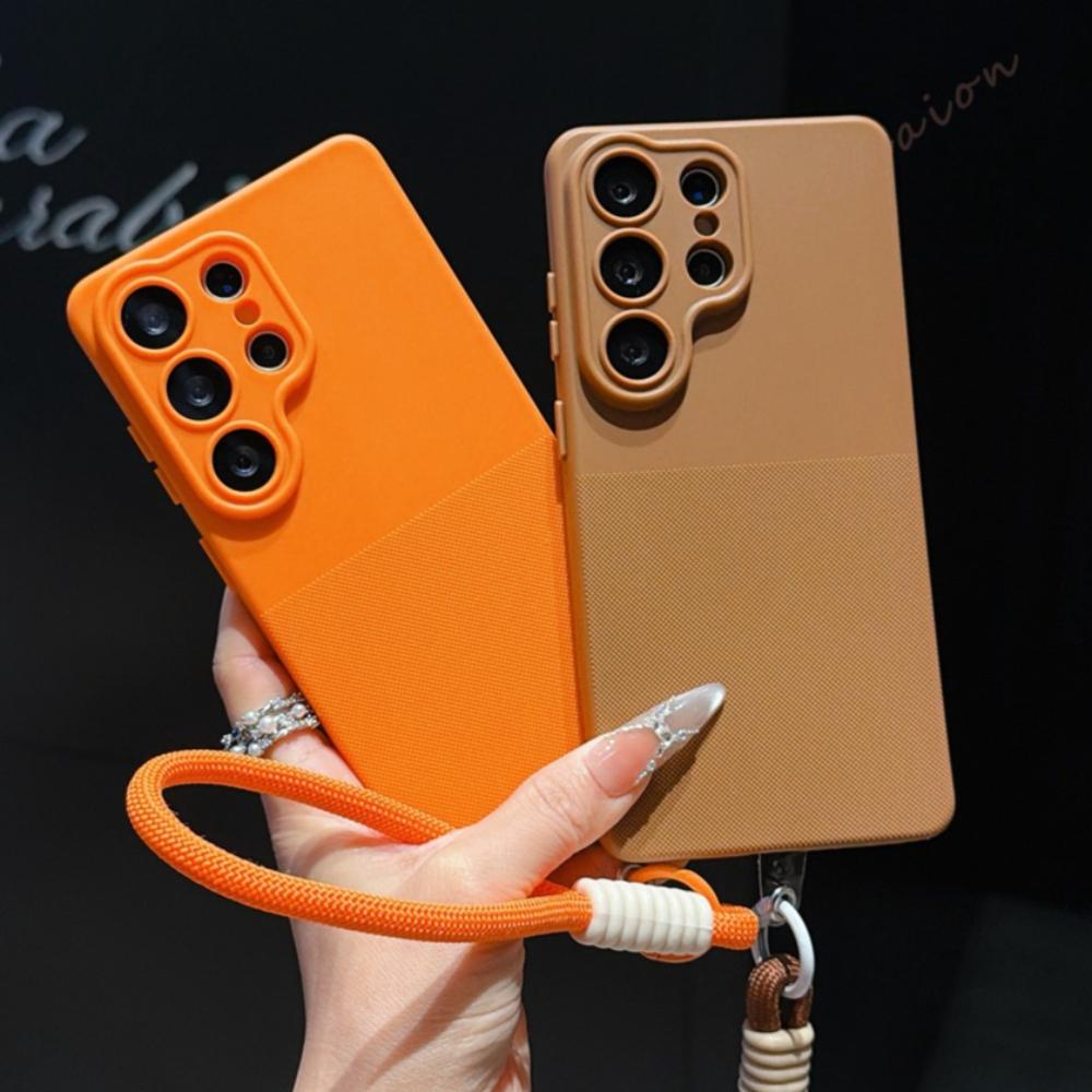 Strap Dot Phone Case for Samsung Galaxy S26 S23 S24 S25 FE Ultra Plus A57 A17 A16 A56 A36 A55 A53 Shockproof Protector Cover