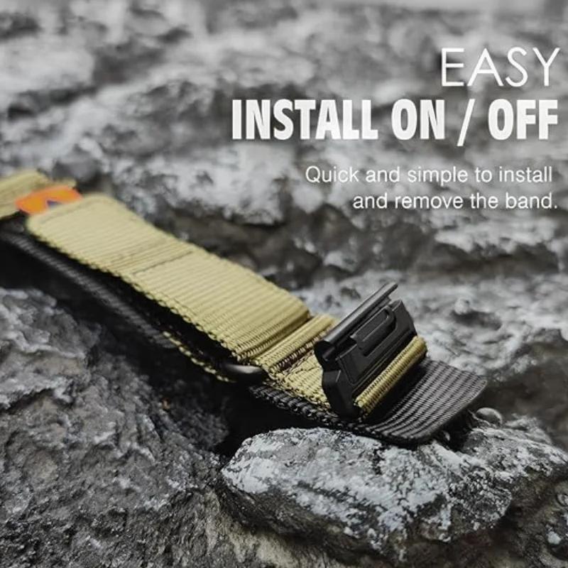 22mm 26mm The Velcro Nylon Strap Is Compatible with Garmin Fenix 8/7XPro and General 22/26mm Watch Band Series