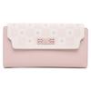 PU Soft Pull Buckle Flower Folding Women's Long Wallet
