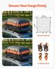 Roof Rack Basket, 1625 x 990 x 105 mm, Universal Rooftop Cargo Carrier with 1120 x 870 x 260 mm Cargo Bag, Net, Ratchet Straps, 113.4 kg Max Load