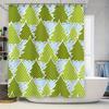 Tu Shower Curtain Nature Forest Trees Scenic Backdrop Bathroom Decor Greenery Botanical Washable Waterproof Home Textile