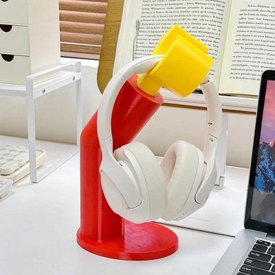 Headphone Stand Headset Base Aesthetic Earphone Mount Organizer Decoration Space-Saving Streaming Desktop Studio Home