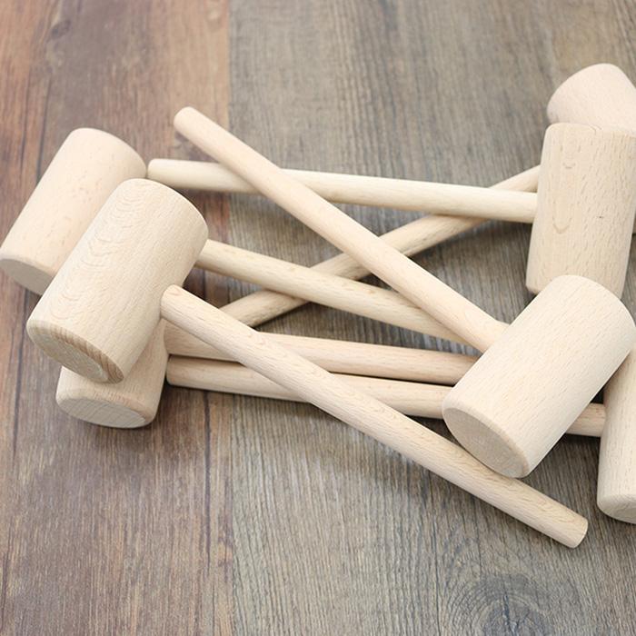 5/10pcs Mini Wooden Hammer Pounder Replacement Wood Mallets Crab Seafood Crackers Kids Toys Birthday Party Gift Decoration