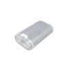 1Pc Transparent PP Plastic Battery Storage Box Section 20700 21700 Compatible Battery Case For Safe Storage