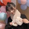 Womens Winter Faux Rabbit Fur Scarf Shawl Thick Warm Neck Wrap Solid Color Chic Elegant Lightweight Bulk