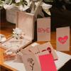 Valentines Day Mothers Day Greeting Card with Envelope Hollow Heart Flowers Gift Card Birthday Party Supplies Wedding Invitation