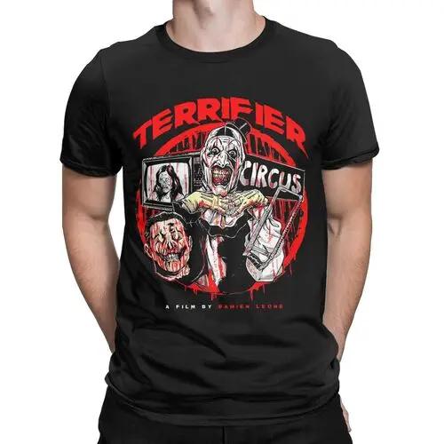The Clown Drawing Art horror movies terrifier slasher film scary scream movie Novelty T-Shirts Cotton Graphic Printed Clothing