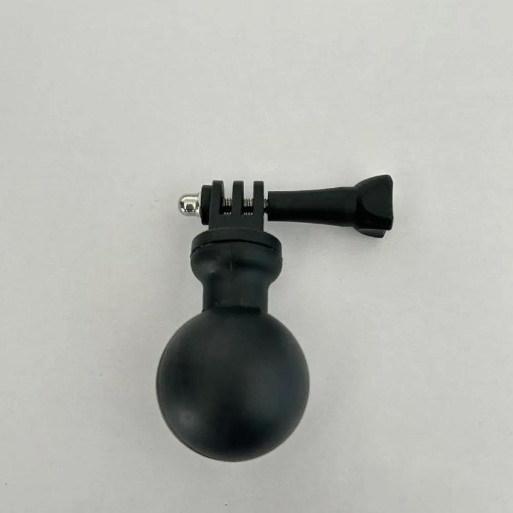 1.5 Inch Black Ballhead Combo Mounting Holder Double Socket Arm Round Base Kayak Accessories for GPS Photo Equipment