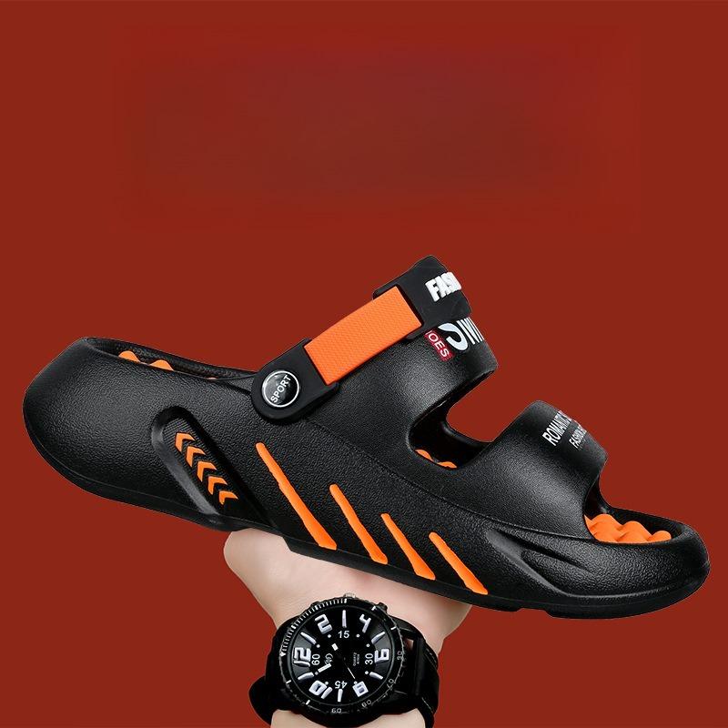 Herren Pantoffeln Sommer Atmungsaktive EVA Pantoffeln Doppelte Funktion Sandalen für Herren Leichte Sommerschuhe für Herren Große Größen 39-48