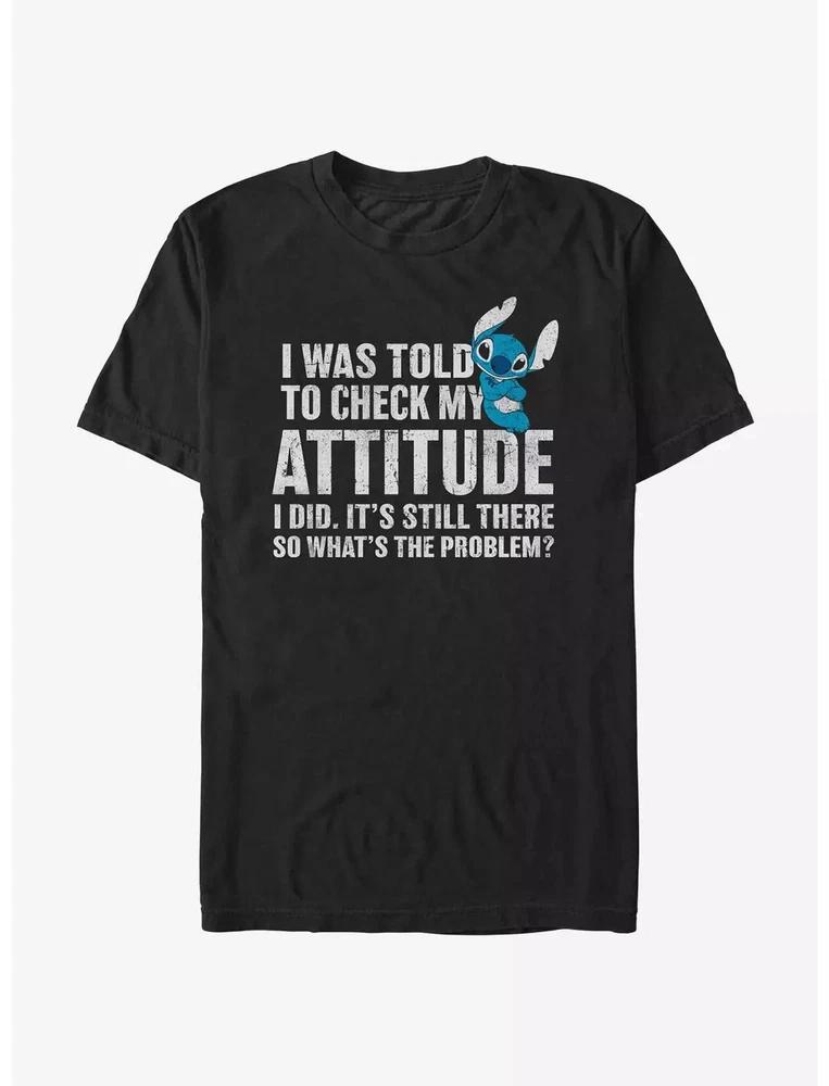 Lilo Stitch Attitude Black TShirt S