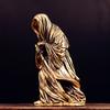 Bronze Gothic Reaper Figurine With Black Cloak Decorative Ornament Home Office Desk Statue