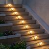 2PCS Solar Step Lights Outdoor IP65 Waterproof Solars Deck Light LED Deck & Stair Lights for Deck Balcony Wall Patio & Pathway