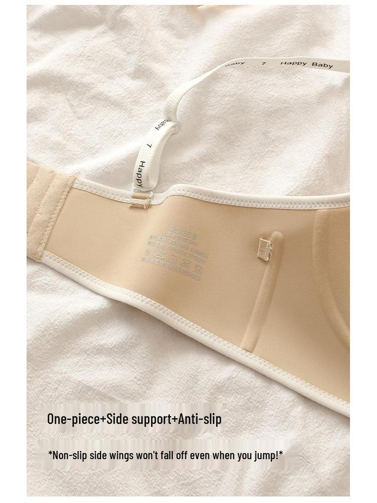 High-Quality Seamless Push-Up Half-Cup Bra for Small Chest - Sexy, Wire-Free, Fashionable Design