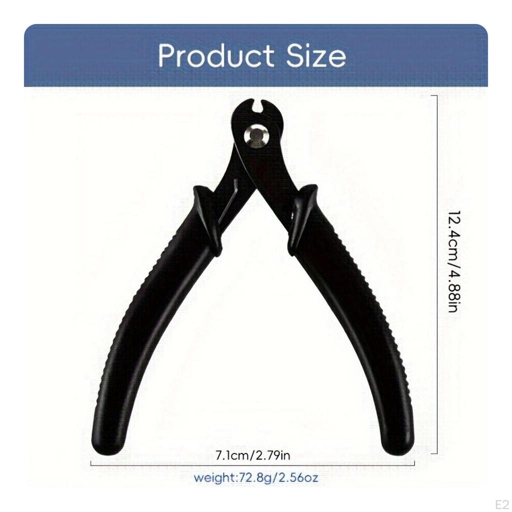 WireCutting Plier Ergonomic Wire Clippers with Spring Precision Side for Jewelers,