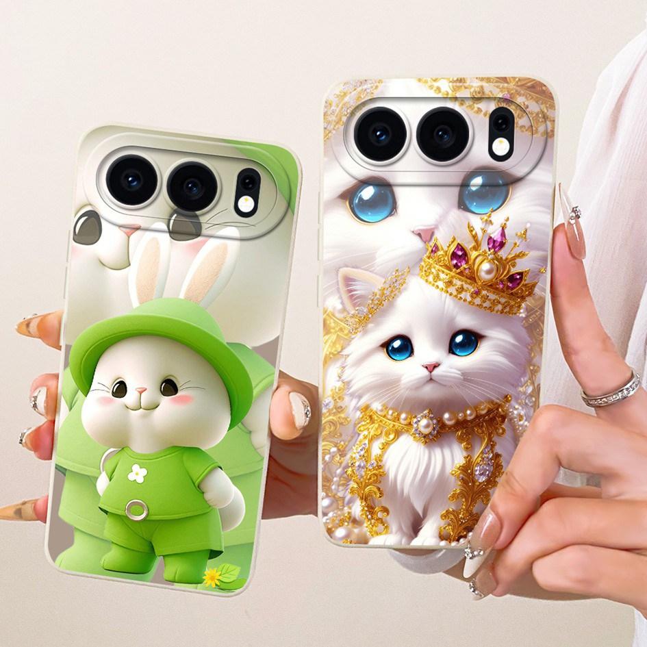 For Honor 500 5G Case MEY-AN00 Cute Rabbit Cat Cartoon Candy Silicone Shockproof Cover For Honor 500 Pro Funda Honor500 Pro Capa