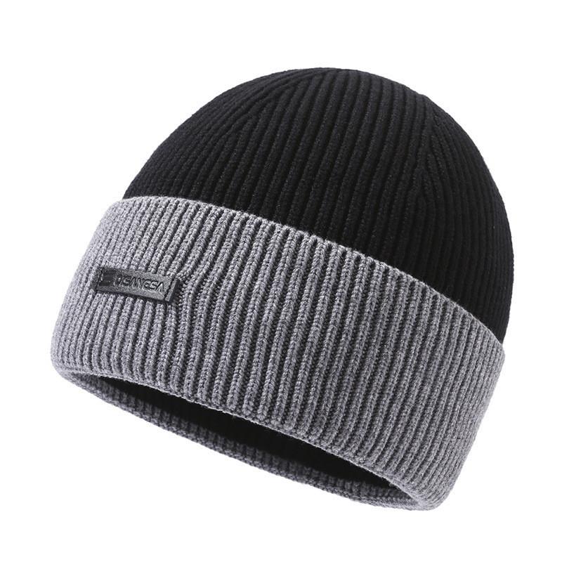 Knitted Hat With Embroidered Letters For Winter Outdoor Cycling And Cold Weather Comfort