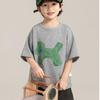 Yoyou Jungen 10A Antibakterielles Kurzarm-T-Shirt mit Cartoon-Pony-Print