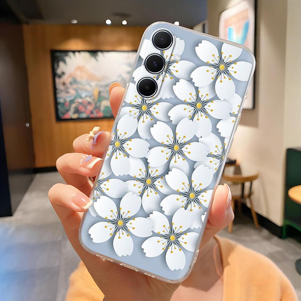6.7" For Samsung A36 SM-A366E Case Painted Pattern Soft Clear Silicone TPU Cover on For Samsung Galaxy A36 5G A366 Cases Fundas