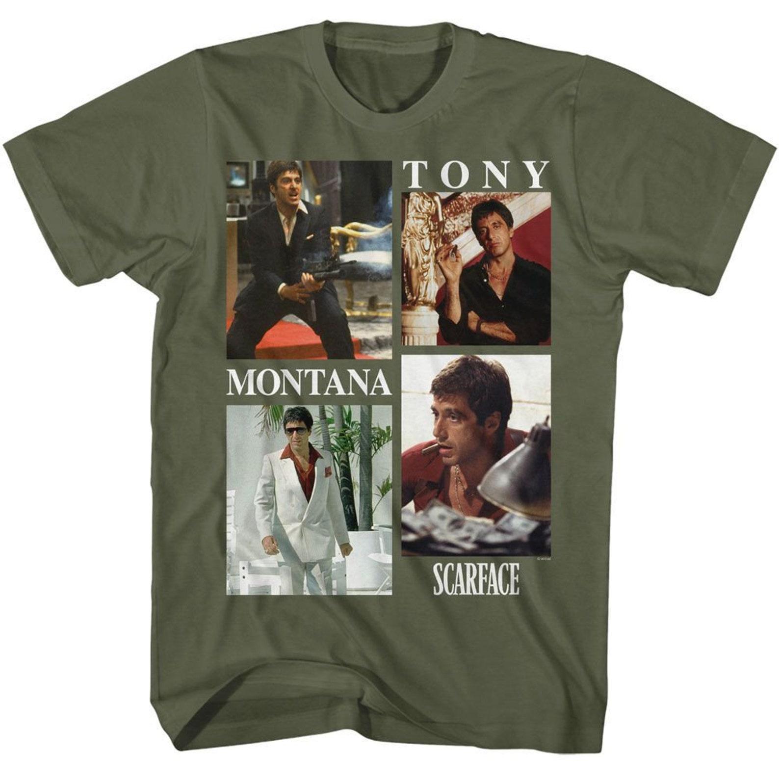 Scarface Montana Collage Military Green T-Shirt XL
