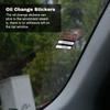 Oil Change Stickers Removable Oil Change Reminder Sticker for Window with No Residue, Service Due Labels for Car 100Pcs