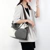Trendy Women's Patchwork Canvas Tote and Crossbody Bag - Fashionable, Versatile, Color Block Design 2025.